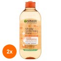 Set 2 x Apa Micelara Garnier Skin Naturals cu Efect Exfoliant Delicat, 400 ml