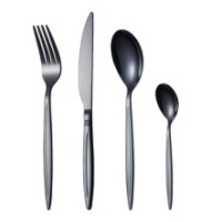 Set 24 x Tacamuri din Inox Negre, Grunberg