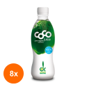 Set 8 x Eco Apa de Cocos 100%, Coco, 0.33 L