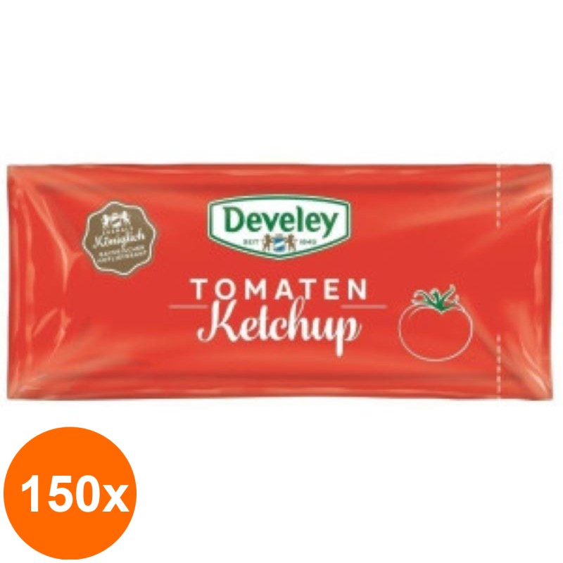 Set 150 x Ketchup Develey 20 ml