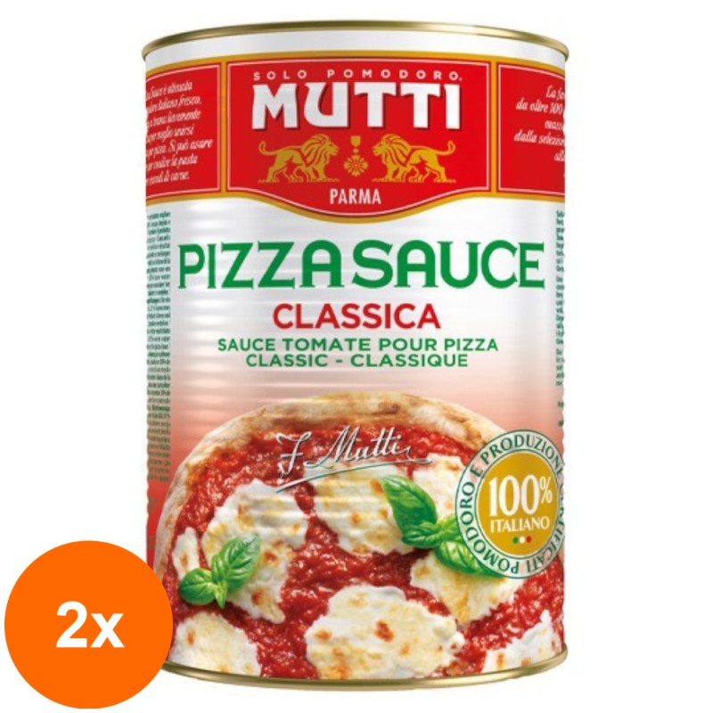 Set 2 x Sos de Rosii pentru Pizza Clasic Mutti, 4100 g