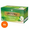Set 4 x Ceai Twinings Verde cu Aroma Iasomie, 25 x 1.8 g