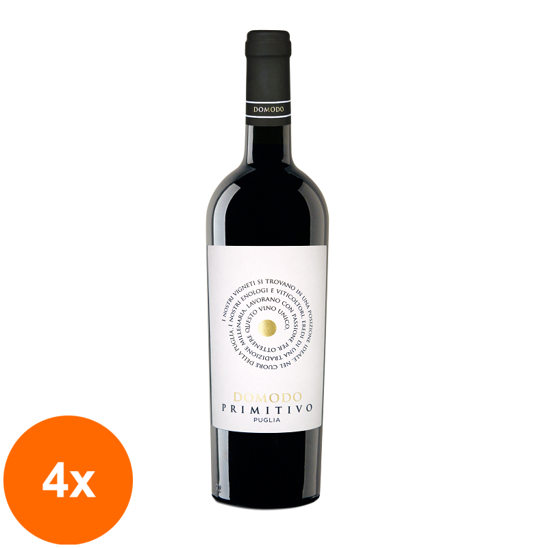 Set 4 x Vin Alb San Marzano, Domodo Trebbiano Puglia, IGP, 0.75 l