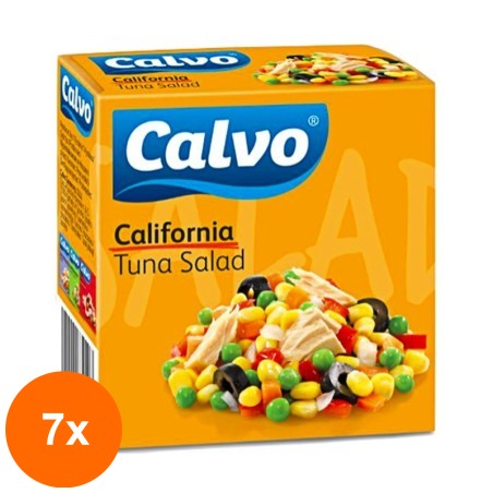 Set 7 x Salata California cu Ton Calvo 150 g...