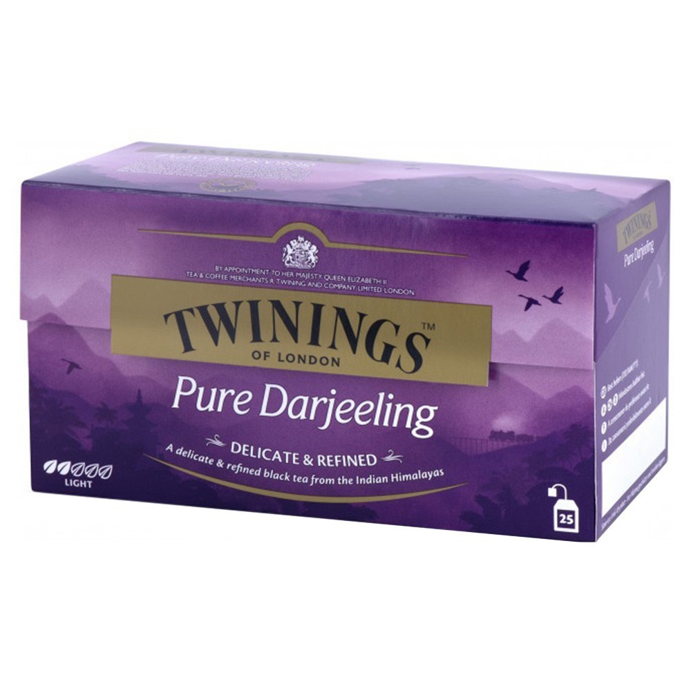 Set 4 x Ceai Twinings Negru Pure Darjeeling, 25 x 2 g