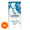 Set 9 x Lapte UHT La Dorna ,1.5% Grasime, 1 l