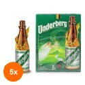 Set 5 x Bitter Underberg, la Cutie de Carton, 44% Alcool, 3 x 20 ml