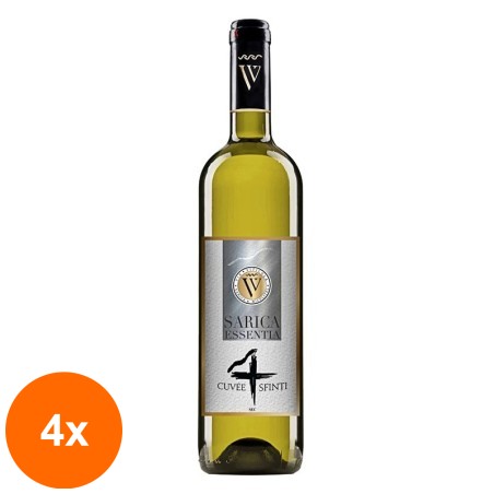 Set 4 x Vin Alb Sarica Essentia Sauvignon Blanc, 0.75 l...