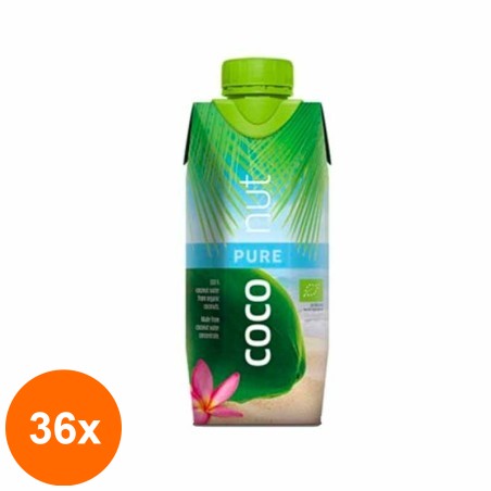 Set 36 x Apa de Cocos 100% Aqua Verde - Eco, 0,33 l...