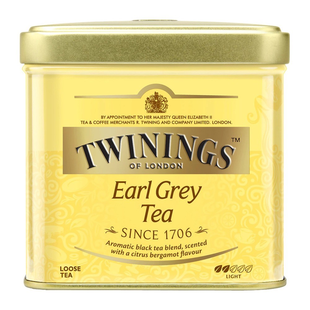 Set 3 x Ceai Twinings Negru Earl Grey Cutie Metal 100 g