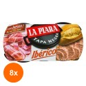 Set 8 x 2 Pate de Porc Iberic, Clasic, La Piara, 73 g
