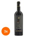 Set 3 x Vin Negru de Ceptura Vintage, Rosu Sec 0.75 l