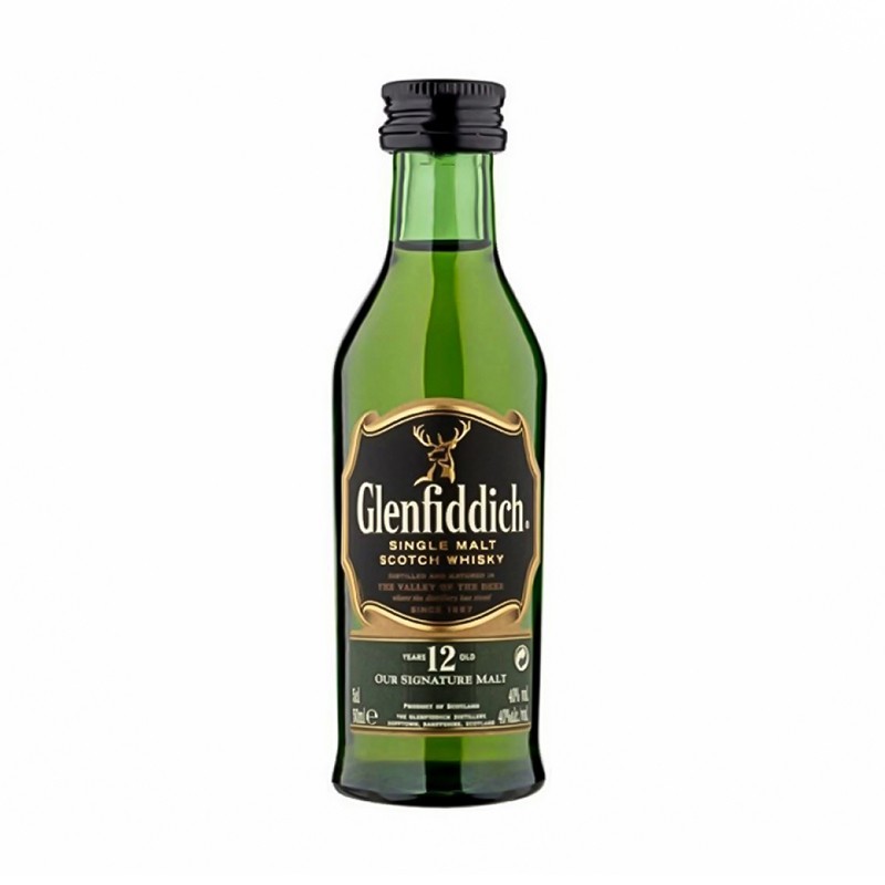 Set 3 x Whisky Glenfiddich Single Malt 40% Alcool 50 ml