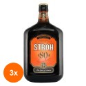 Set 3 x Rom Stroh Original 80, 80% Alcool, 0.7 l