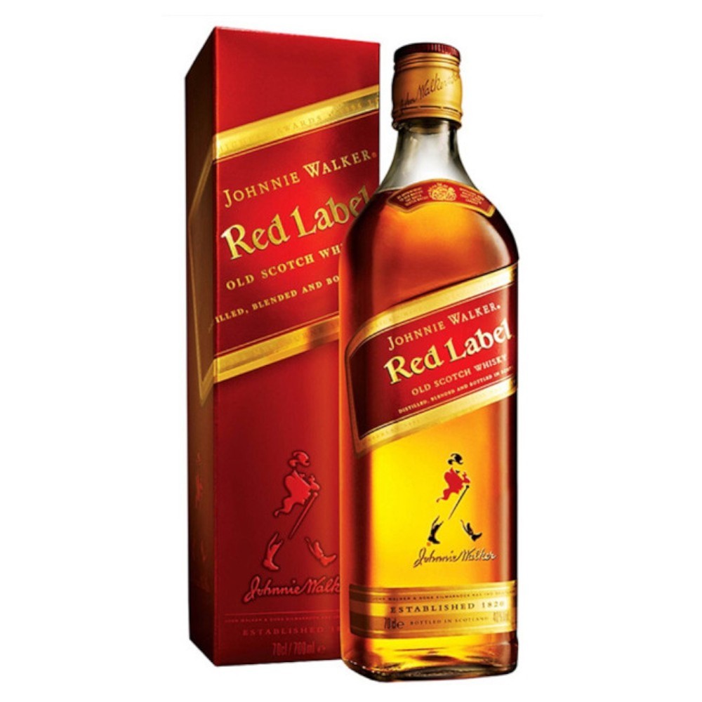 Set 4 x Whisky Johnnie Walker Red 40% Alcool, 0.7 l