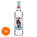 Set 3 x Rom, Captain Morgan White 37.5% Alcool, 0.7 l