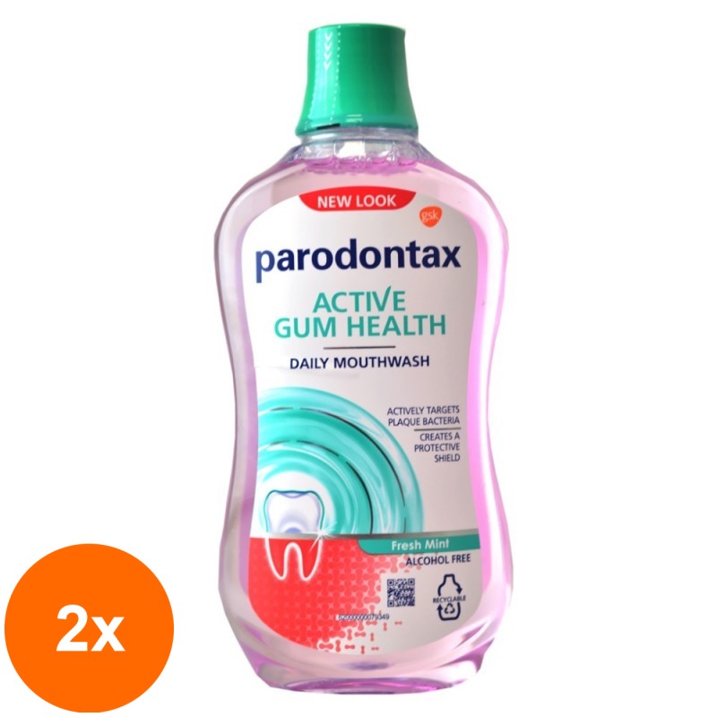 Set 2 x Apa Gura Parodontax Daily Gum Care Fresh Mint 500 ml