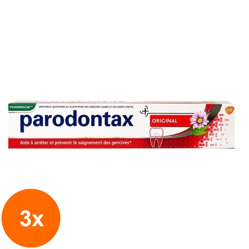 Set 3 x Pasta de Dinti Parodontax, Original, 75 ml