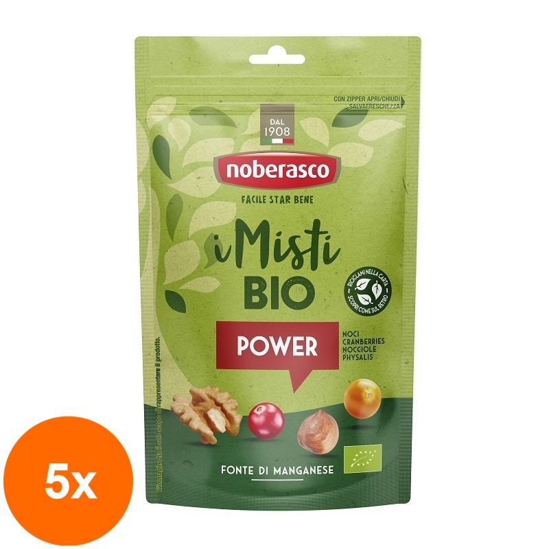 Set 5 x Mix Fructe Power Noberasco, Eco, 130 g