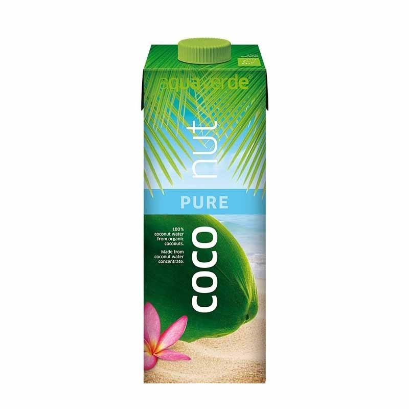 Set 36 x Apa de Cocos 100% Aqua Verde - Eco, 1 l