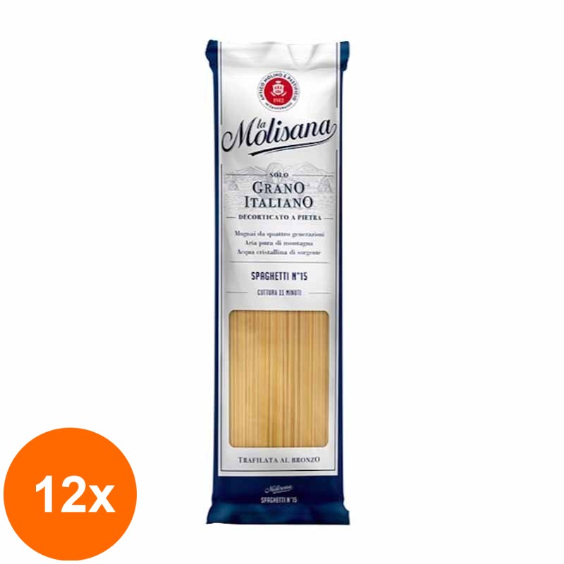Set 12 x Paste Spaghetti No15 La Molisana 500 g