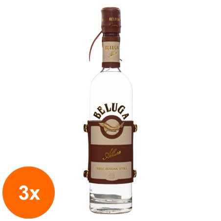 Set 3 x Vodka Beluga Allure, 40%, 0.7 l...
