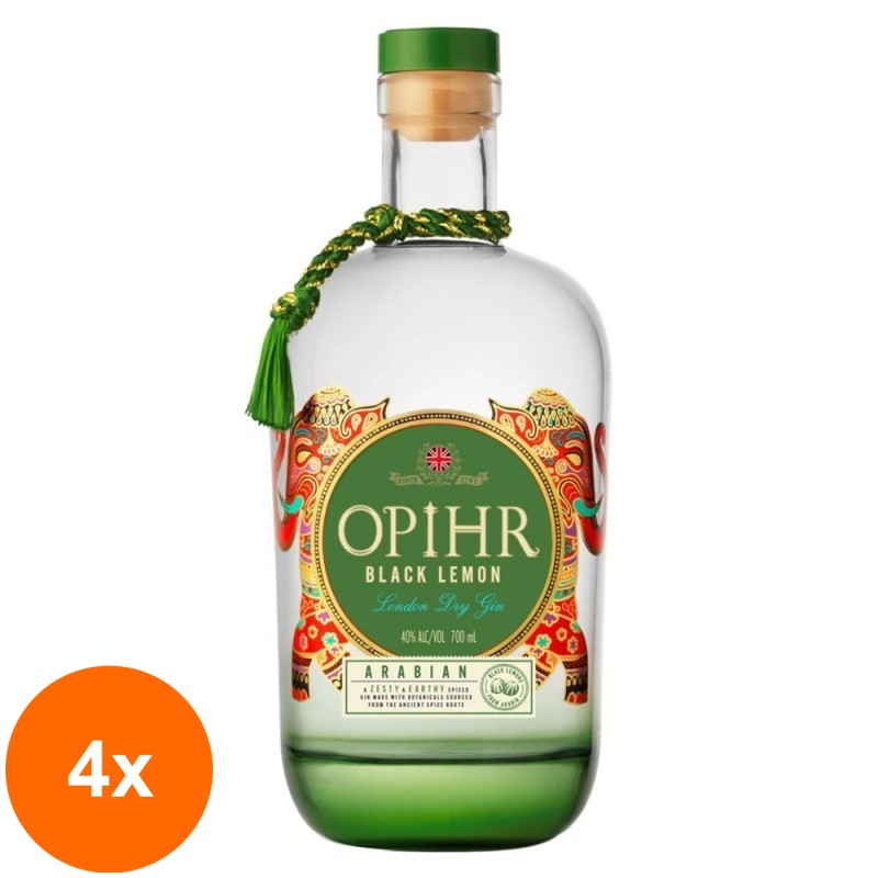 Set 4 x Gin Qnt Opihr Arabian Editie Limitata, 43% Alcool, 0.7 l