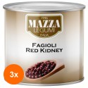 Set 3 x Fasole Rosie Red Kidney, Mazza, 2500 g