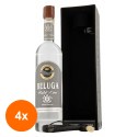 Set 4 x Vodka Beluga Gold Line, 40%, 0.7 l