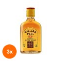 Set 3 x Whiskey William Peel Marie Brizard 40% Alcool, 0.2 l