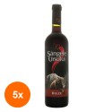 Set 5 x Vin de Masa Crama Ceptura Sangele Ursului, Rosu Dulce 0.75 l
