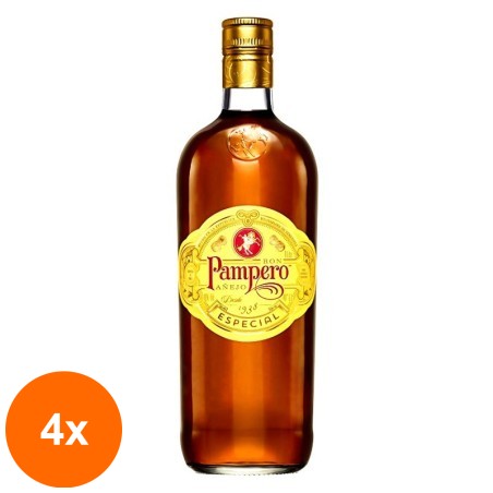 Set 4 x Rom Pampero Especial 37.5% Alcool, 1 l...