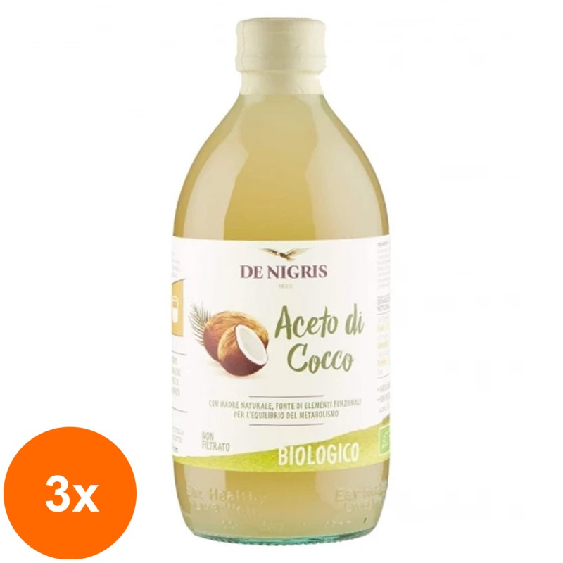Set 3 x Otet de Cocos Bio De Nigris, 500 ml