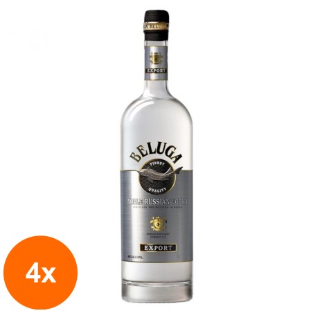 Set 4 x Vodka Beluga Noble, 40%, 1.75l...