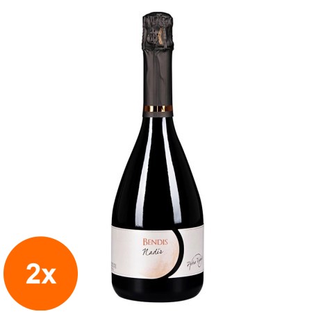 Set 2 x Vin Spumant Alb Petro Vaselo Bendis Nadir Pinot Noir & Chardonnay, 0.75 l...