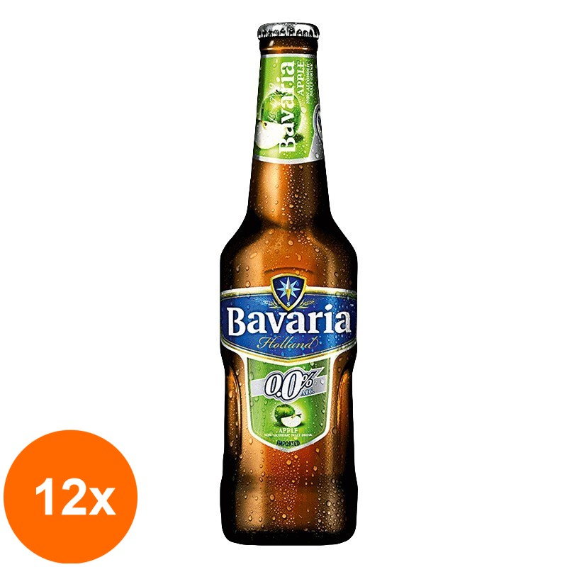Set 12 x Bere fara Alcool Bavaria, cu Aroma de Mar, 0.33 l