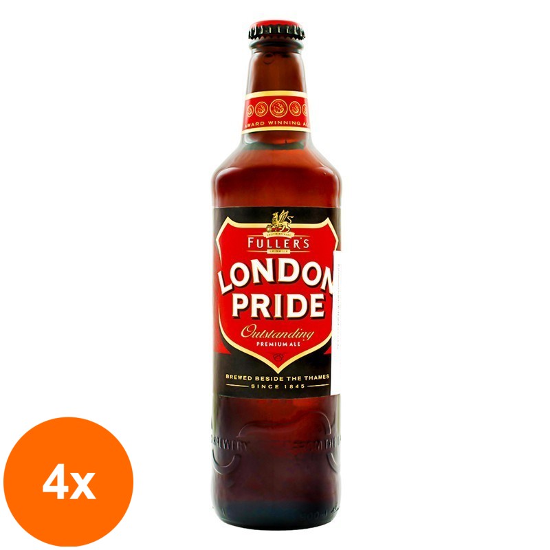 Set 4 x Bere Blonda London Pride 4.7% Alcool, 0.5 l