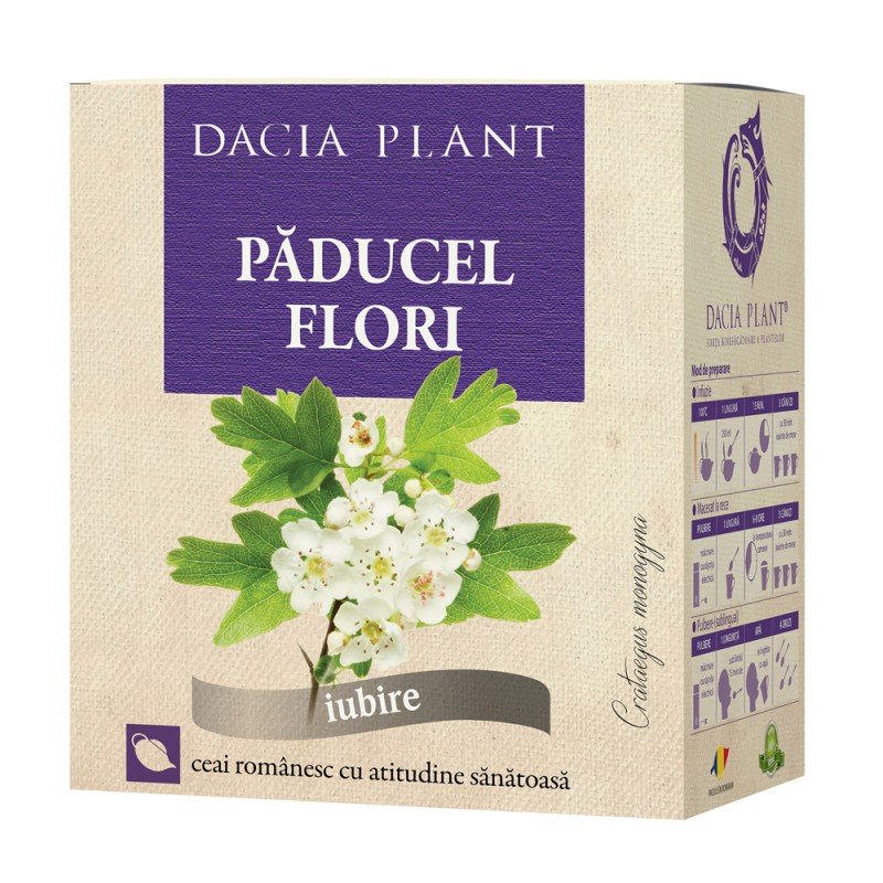 Ceai de Paducel Flori, 50 g, Dacia Plant