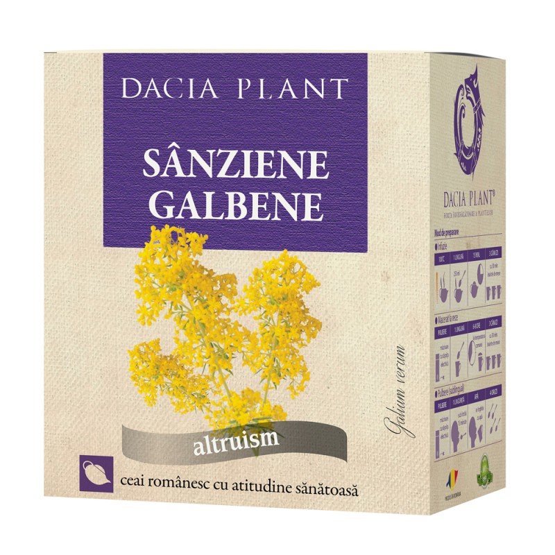 Ceai de Sanziene Galbene, 50 g, Dacia Plant