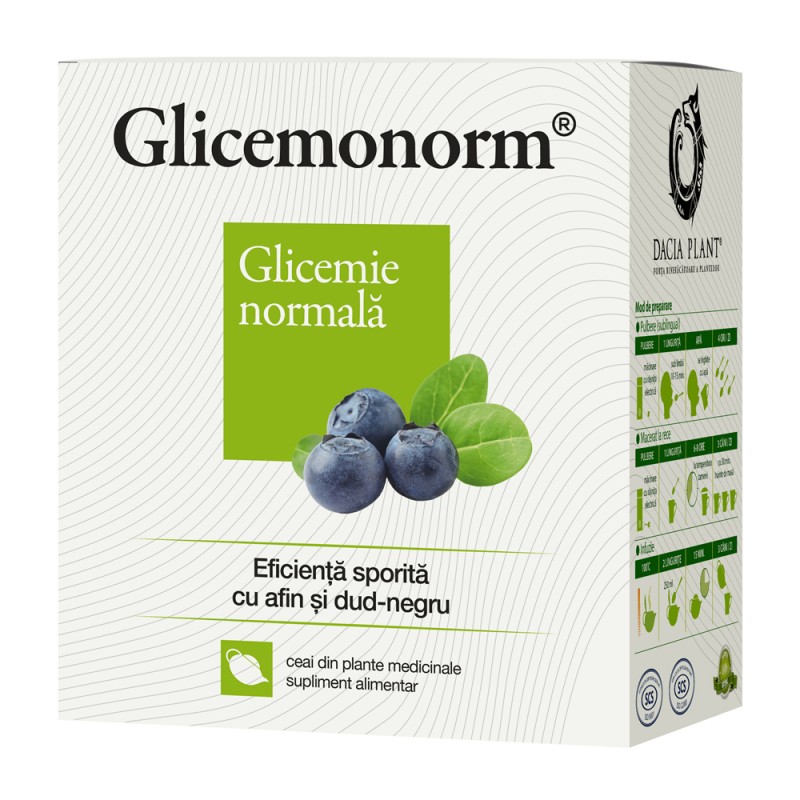 Ceai Glicemonorm, 50 g, Dacia Plant