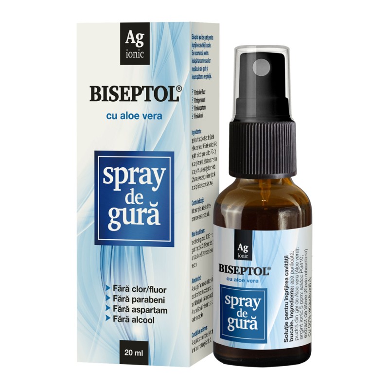 Spray de Gura cu Aloe Vera Biseptol, 20 ml