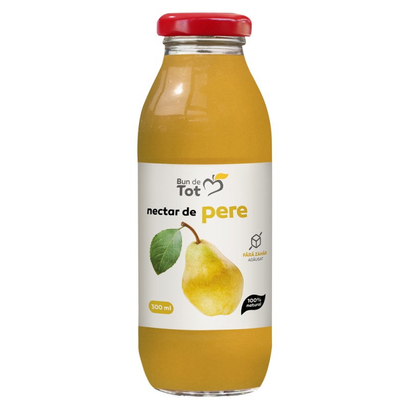 Nectar de Pere fara Zahar, 300 ml, Bun de Tot