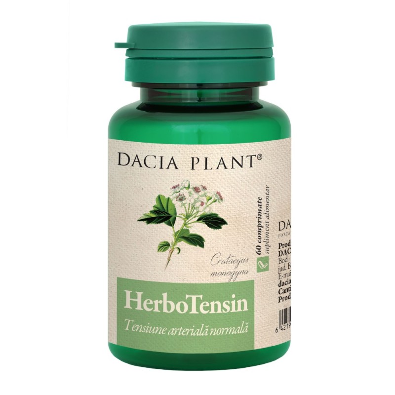 HerboTensin, 60 Comprimate, Dacia Plant