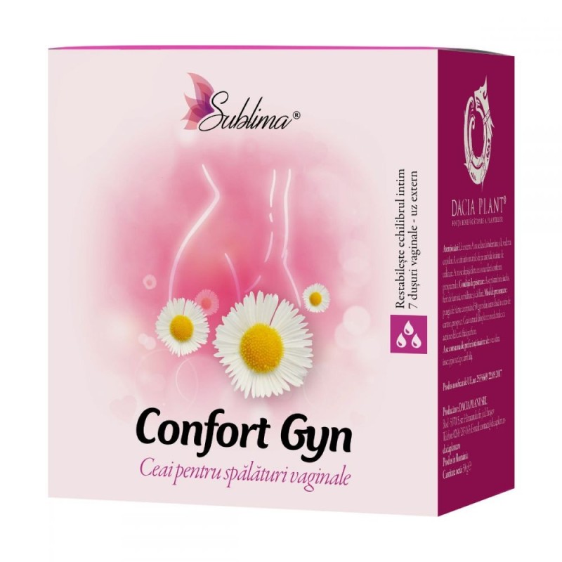 Ceai pentru Spalaturi Vaginale Confort Gyn, 50 g, Dacia Plant