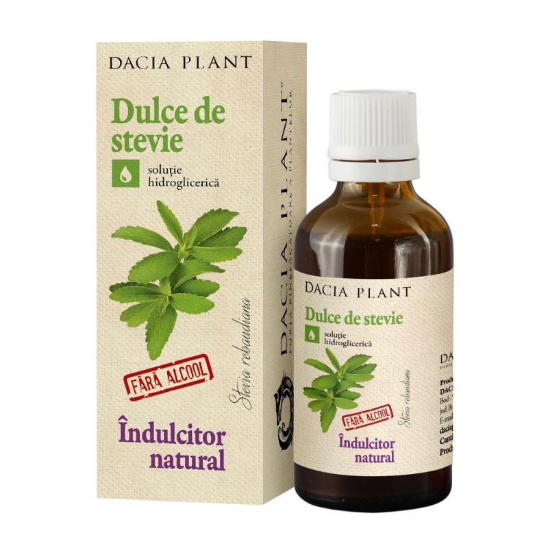 Indulcitor Natural Dulce de Stevie, Dacia Plant, 50 ml