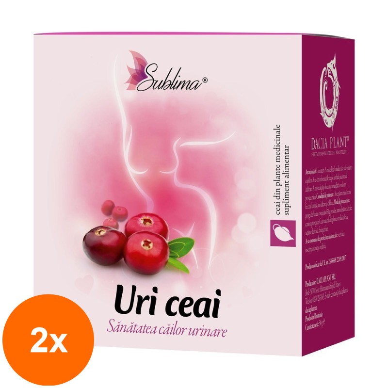 Set 2 x Ceai Uri Sublima, 50 g, Dacia Plant