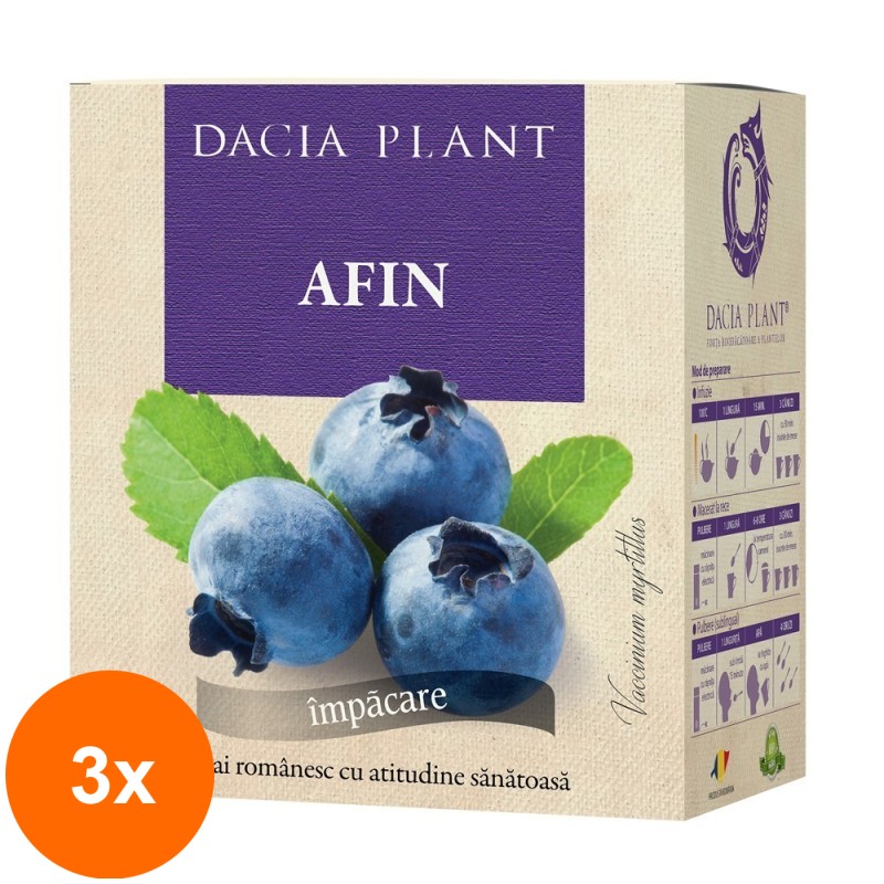 Set 3 x Ceai de Afin, 50 g, Dacia Plant