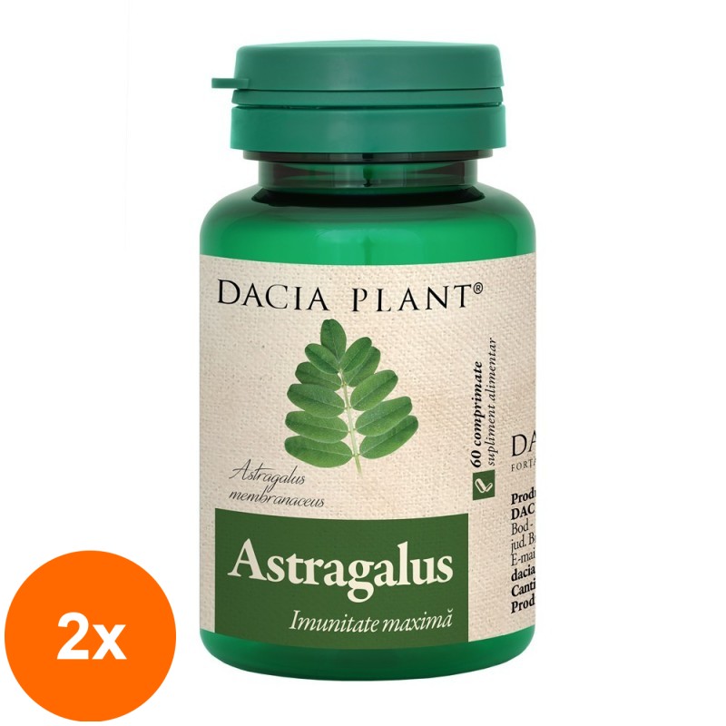Set 2 x Astragalus, 60 Comprimate, Dacia Plant