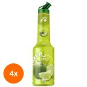 Set 4 x Pulpa Lamaie Verde 100% Concentrat Piure Fructe Mixer, 1 l