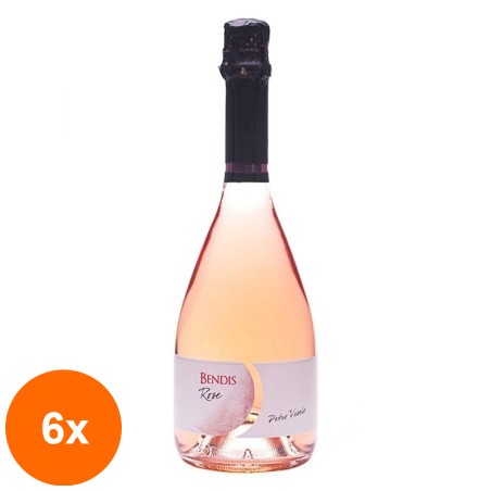 Set 6 x Vin Spumant Rose Petro Vaselo Bendis Rose Pinot Noir, 0.75 l...
